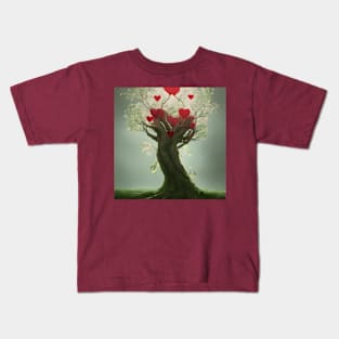 A Tree that grows Hearts Kids T-Shirt